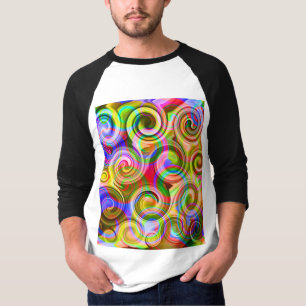 Scroll Pastel geometrical abstract  T-Shirt
