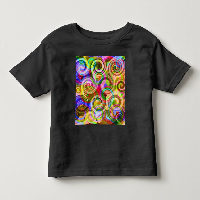 Scroll Pastel geometrical abstract   Toddler T-Shirt (Front)
