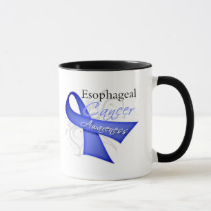 Scroll Ribbon Oesophageal Cancer Awareness Mug