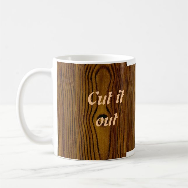 Scroll Saw Wood Mug (Left)