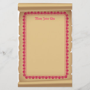 Scroll Stationary Stationery