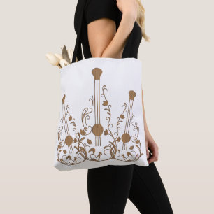 Scrolled Wood Guitars Tote Bag