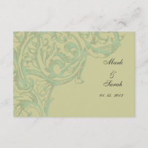 Scrolling Acanthus II RSVP Card