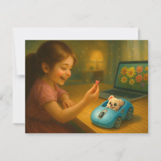 Scrolling Fairytale. Postcard