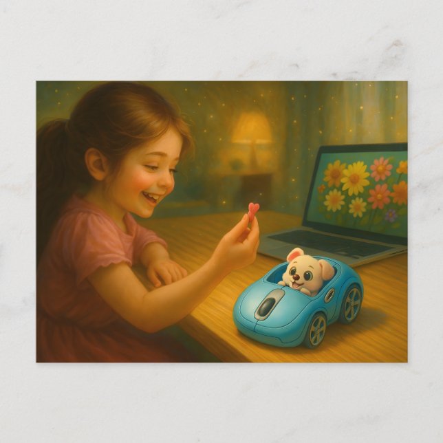 Scrolling Fairytale. Postcard (Front)