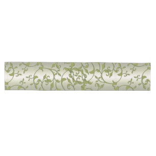 Scrolling Olive Leaves Medium Table Runner
