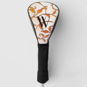 Scrolling Rust Golf Head Cover