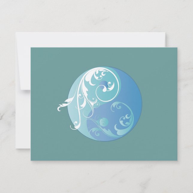 Scrolling Yin Yang Symbol (blues) (Front)