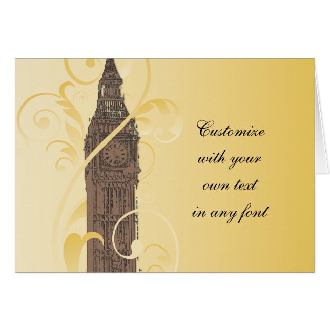Scrolls and Big Ben (Front Horizontal)