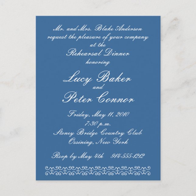 Scrollwork Invite (Customisable) (Front)