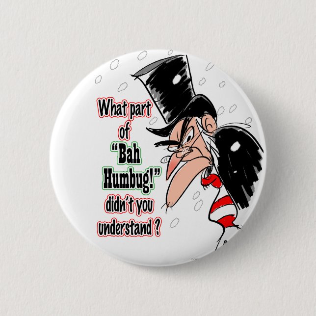 SCROOGE 6 CM ROUND BADGE (Front)
