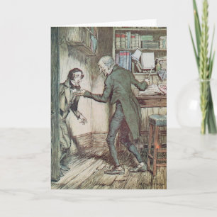 Scrooge and Bob Cratchit Holiday Card