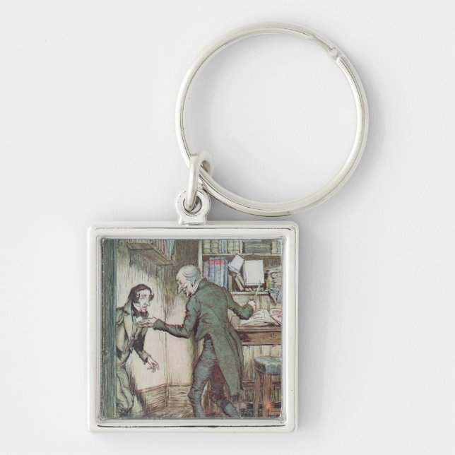 Scrooge and Bob Cratchit Key Ring (Front)