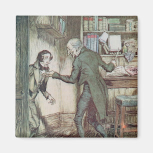 Scrooge and Bob Cratchit Magnet