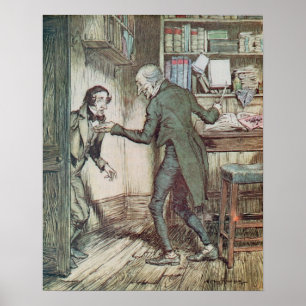 Scrooge and Bob Cratchit Poster