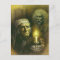 Scrooge And Ghost Postcard