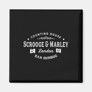Scrooge And Marley Counting House Christmas Carol  Magnet