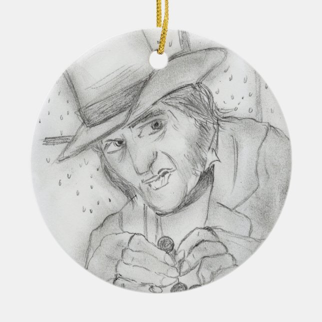 Scrooge Ceramic Ornament (Front)