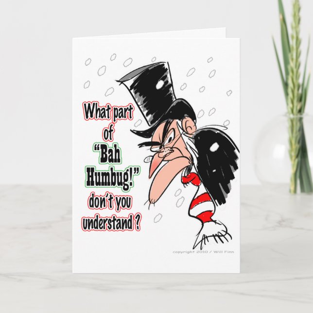 Scrooge Christmas card (Front)