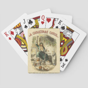 Scrooge Ghost of Christmas Present Victorian Playing Cards