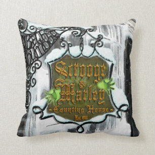 Scrooge&MarleySignScene Cushion