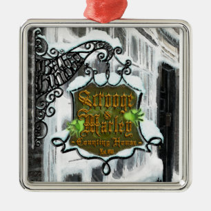 Scrooge&MarleySignScene Metal Tree Decoration