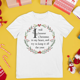Scrooge Quote Dickens A Christmas Carol Victorian T-Shirt