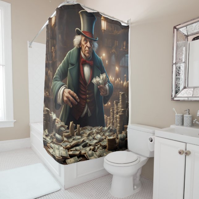 Scrooge Shower Curtain (In Situ)