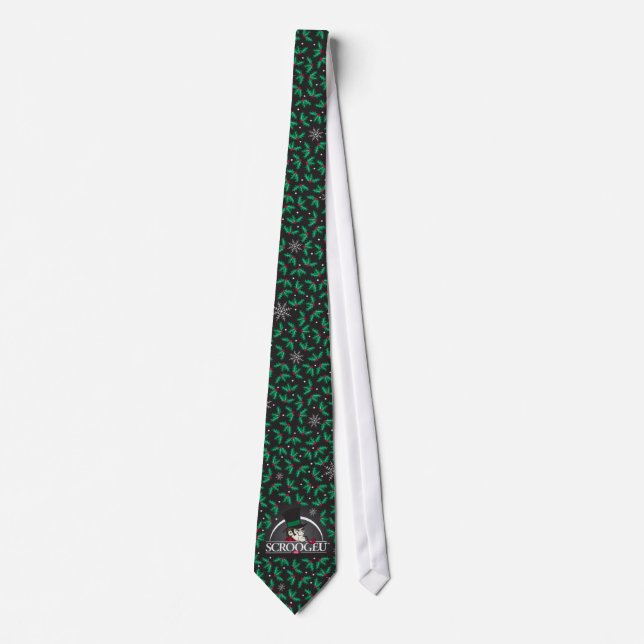 Scrooge U Tie-Black Tie (Front)