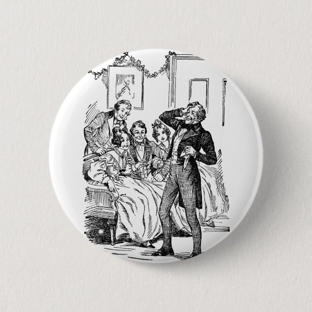 Scrooge's Nephew 6 Cm Round Badge (Front)