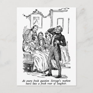 Scrooge's Nephew (with text) Postcard