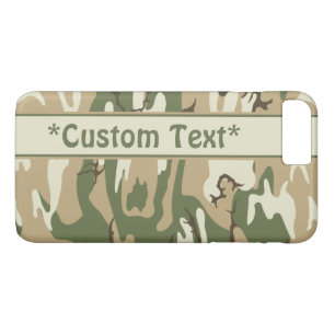 Scrub Camo w/ Custom Text iPhone 8 Plus/7 Plus Case