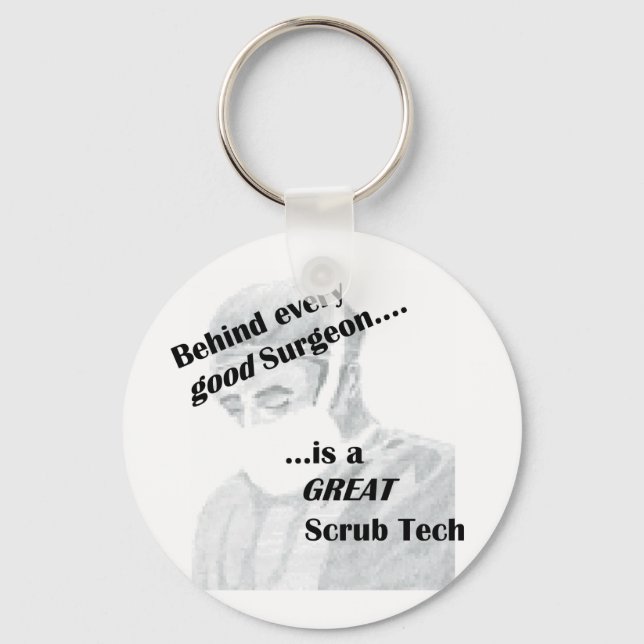 Scrub Tech Key Ring (Front)