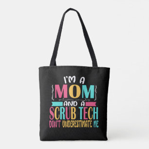 Scrub Tech Mom Surg Technologist Technician Gift Tote Bag
