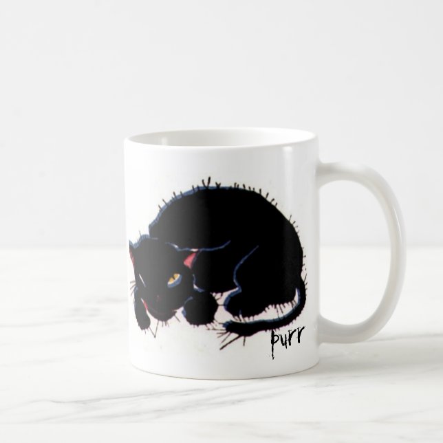 Scruffy Cat Coffee Mug (Right)