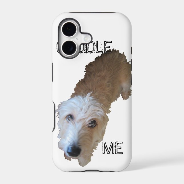 Scruffy Dog "CUDDLE ME" iPhone 5 Case (Back)