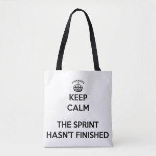 Scrum Master Keep Calm, The Sprint hasn't finished Tote Bag