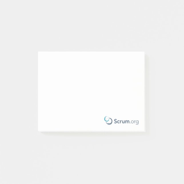 Scrum.org Sticky Notes - White (Front)