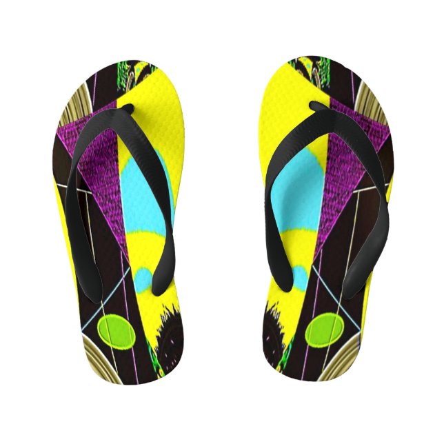 "Scrunchies" Pair of (Kids) Flip Flops (Footbed)