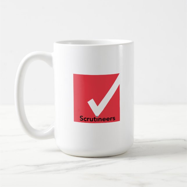 Scrutineers Fair Elections -- Protect Every Voter Coffee Mug (Left)