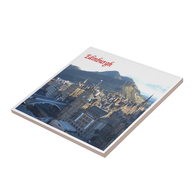 SCT004 EDINBURGH, Scotland, Ceramic Tile (Side)