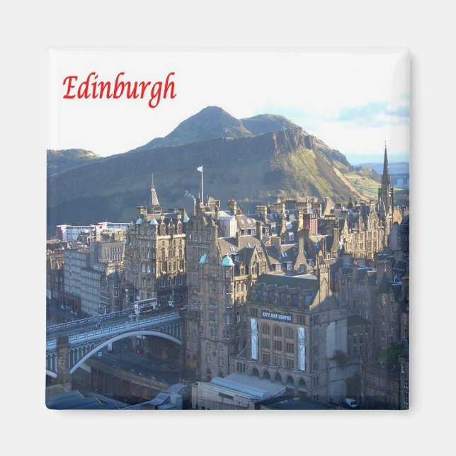 SCT004 EDINBURGH, Scotland, Fridge Magnet (Front)