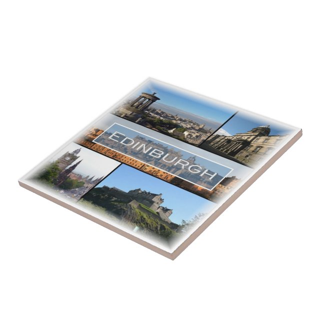 SCT010 EDINBURGH, Scotland, Ceramic Tile (Side)
