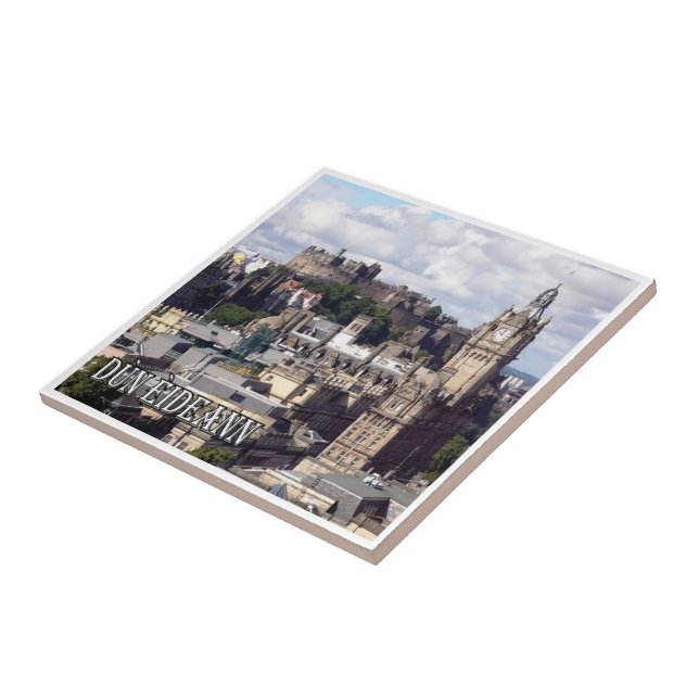 SCT022 DÙN ÈIDEANN, Scotland, Europe, Ceramic Tile (Side)