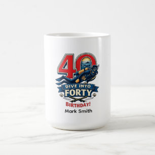 Scuba 40th Birthday Coffee Mug