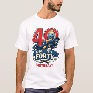 Scuba 40th Birthday T-Shirt