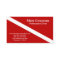 Scuba Business - Personal Card - Dark Red