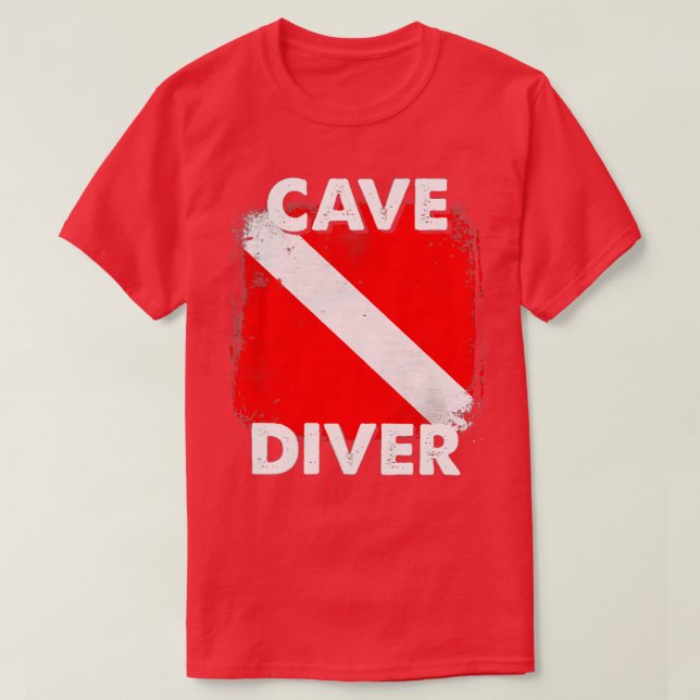 SCUBA Cave Diver Instructors Divemasters Diving  T-Shirt (Design Front)