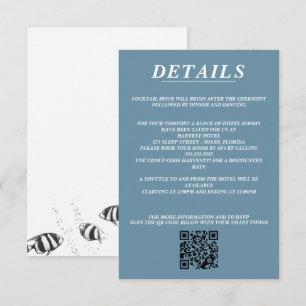 Scuba Couple QR Code and Details Enclosure Card