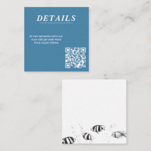 Scuba Couple QR Code Enclosure Card